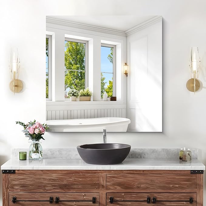 KOCUUY Frameless Mirror, Upgraded Shatterproof Unframed Design - Image 4