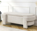 KEIKI 51" Linen Ottoman Bench by Unknown