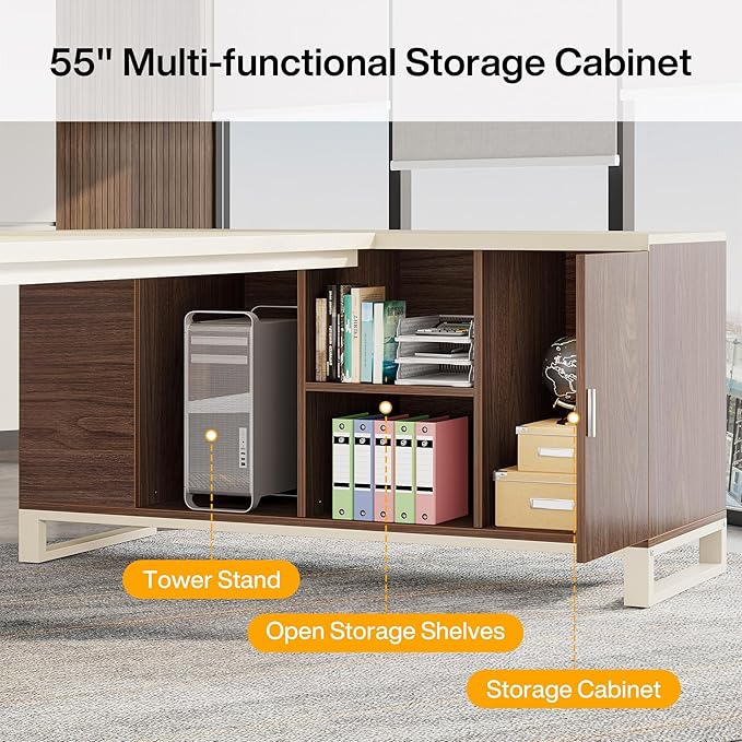 Tribesigns 70.8" Executive Desk - Image 6