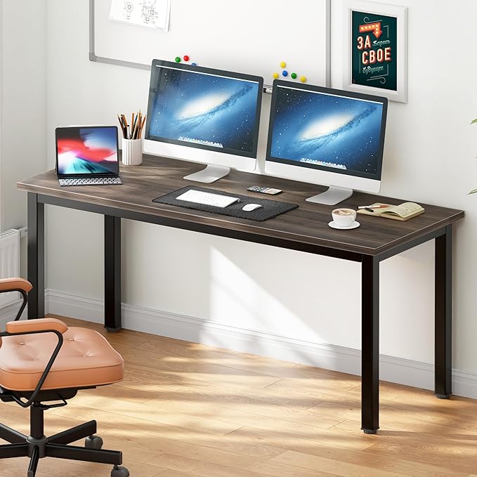 DlandHome Computer Desk Home Office Table Writing Desk Study Table Gaming Desk - Image 2