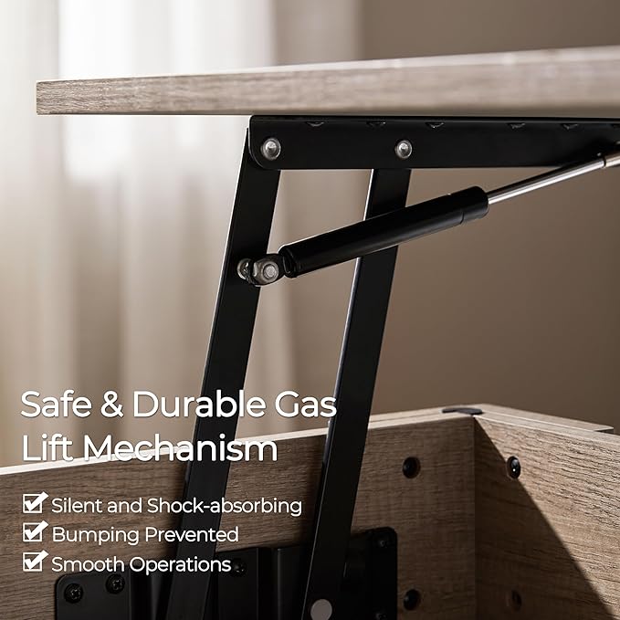 Yaheetech Lift Top Coffee Table - Image 7
