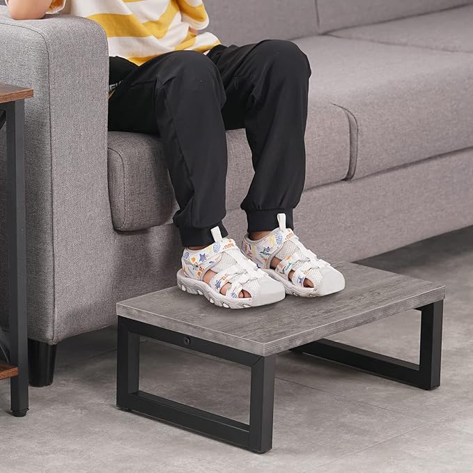 Snughome Wooden Step Stools for Adults Kids, Solid Portable Wooden Bedside Step - Image 2