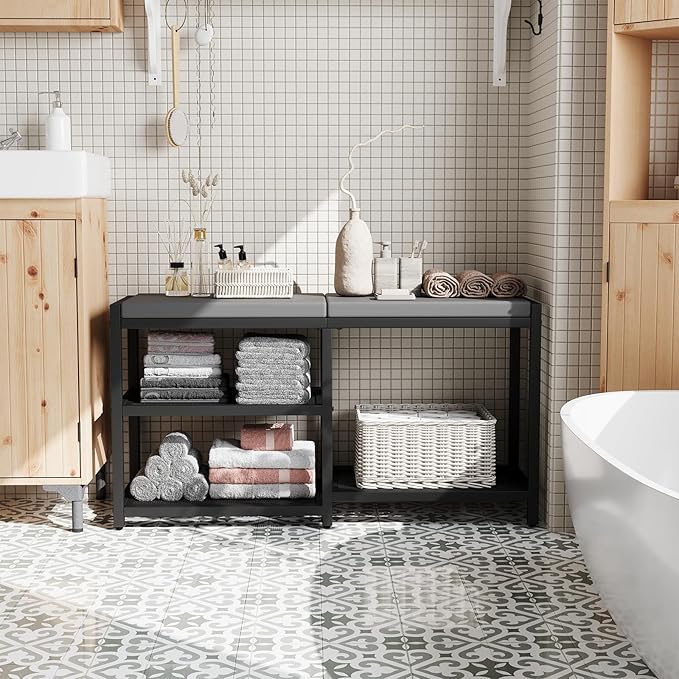 ZHOOGE Shoe Bench & Rack Storage Bench - Image 9