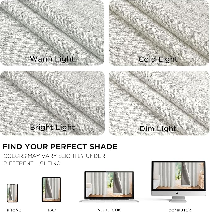Joydeco 100% Blackout Curtains for Bedroom - Image 9