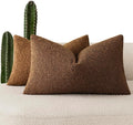 Foindtower Pack of 2 Textured Boucle Throw Pillow Covers Accent Solid by Foindtower