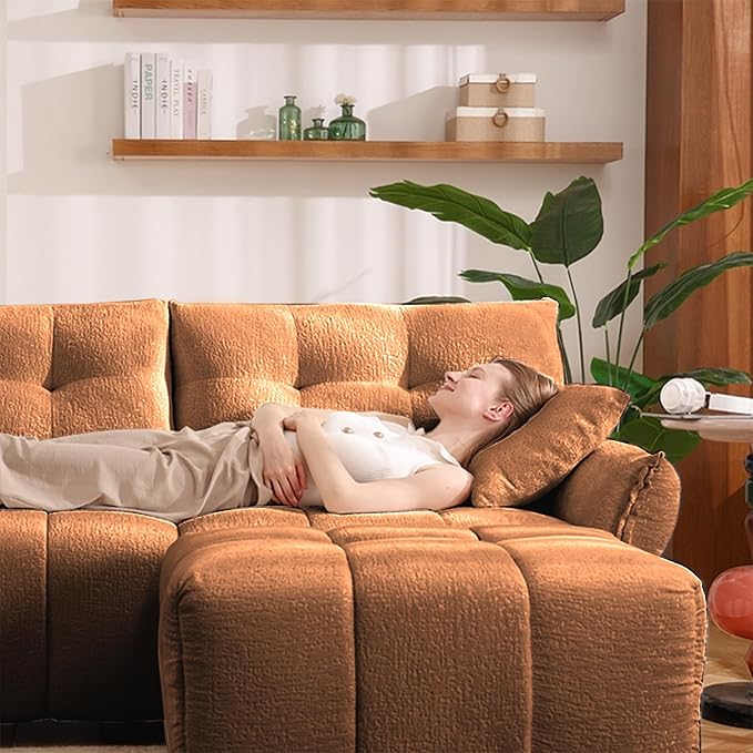 Modern Chenille Fabric 2-Seat Loveseat Sofa, Premium Upholstery Living Room - Image 8