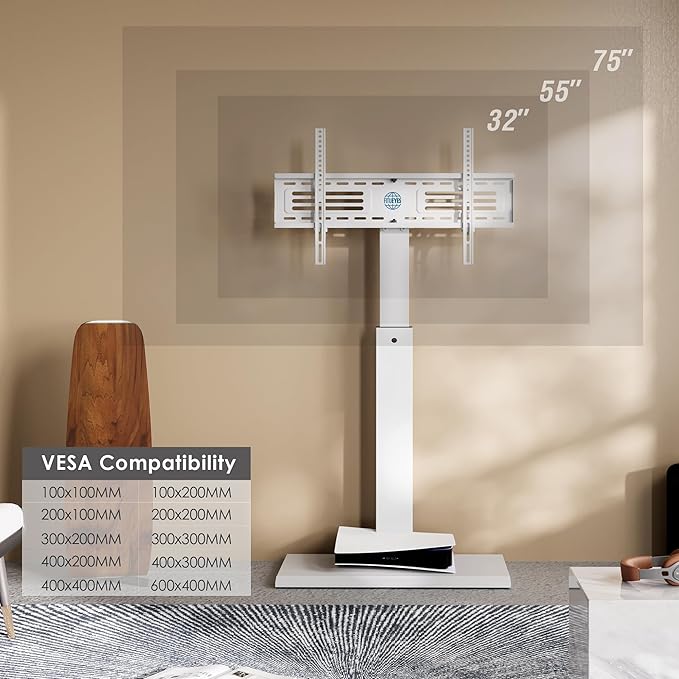 FITUEYES Iron Base Universal Floor TV Stand - Image 6