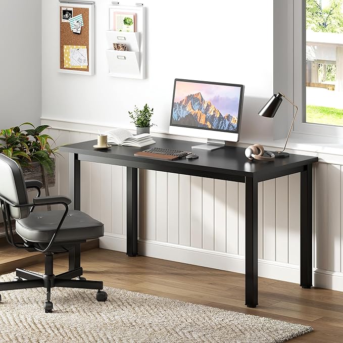 Need Computer Desk, 47 inch Home Office Desk, Modern Simple Style Home Office - Image 4