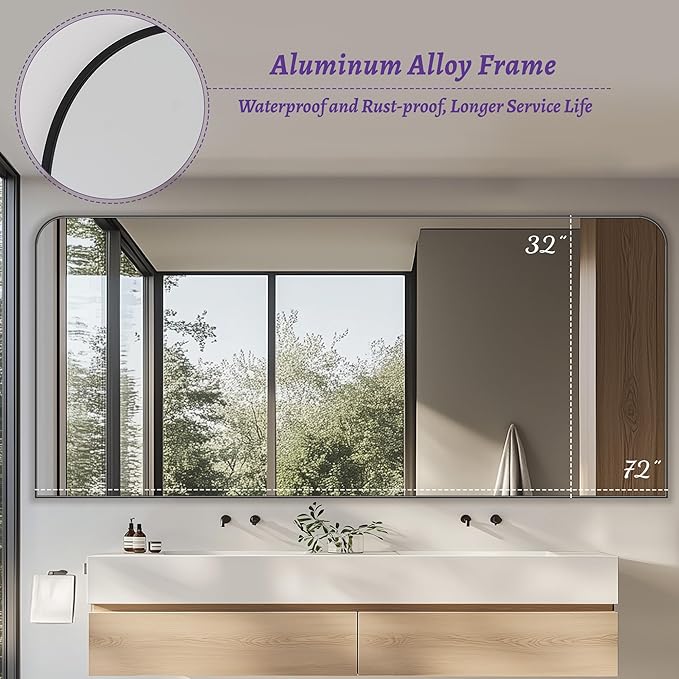 Bathroom Mirror, Wall Mirrors, Bathroom Vanity Mirror - Image 6