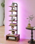 8-Tier Bookshelf, LED Bookcase by Choezon