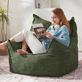Giant Bean Bag Chair Sofa for Adults Teens, Comfy Corduroy Large Bean Bag Chairs by Ebenchico