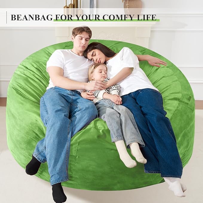 Homguava 6 FT Bean Bag Chair: 6' Bean Bags - Image 3