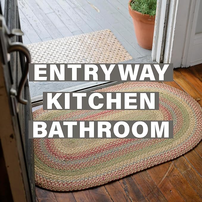 Azalea Multi Color Small Braided Rug, Everywhere - Image 7