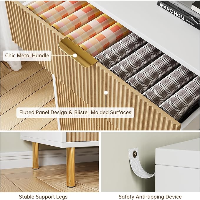 Natural Dresser, Modern 5 Drawer Dresser - Image 7