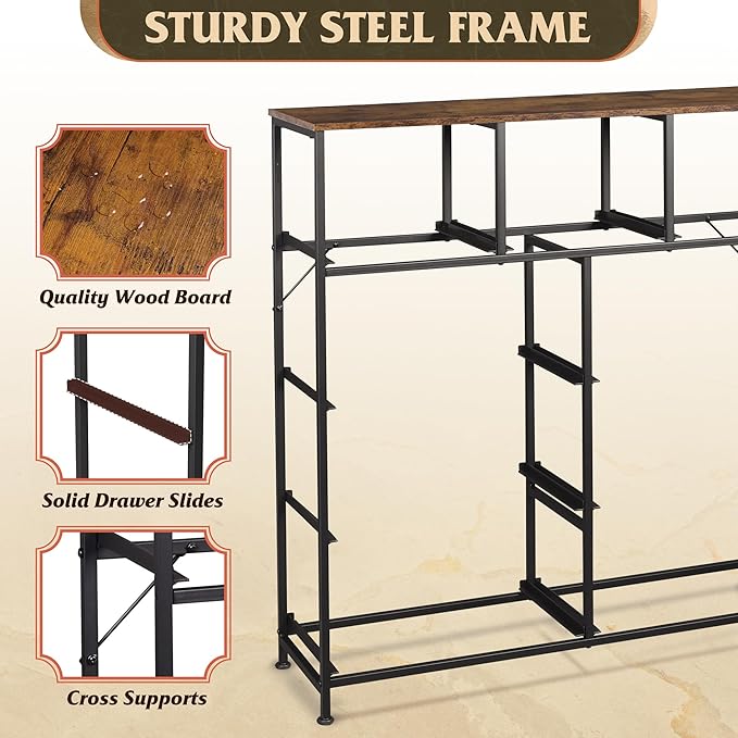 WLIVE 9 Drawer Dresser, Fabric Storage Tower - Image 6