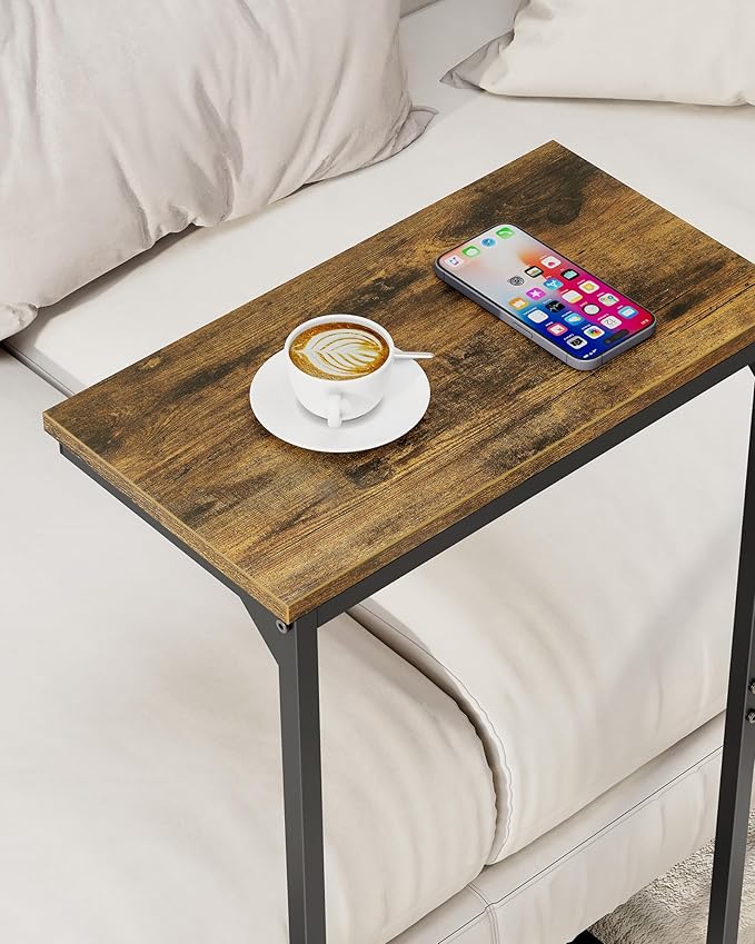 TUTOTAK C Shaped End Table, Tv Tray, Small Side Table, 28.7 inch Tall Couch - Image 6