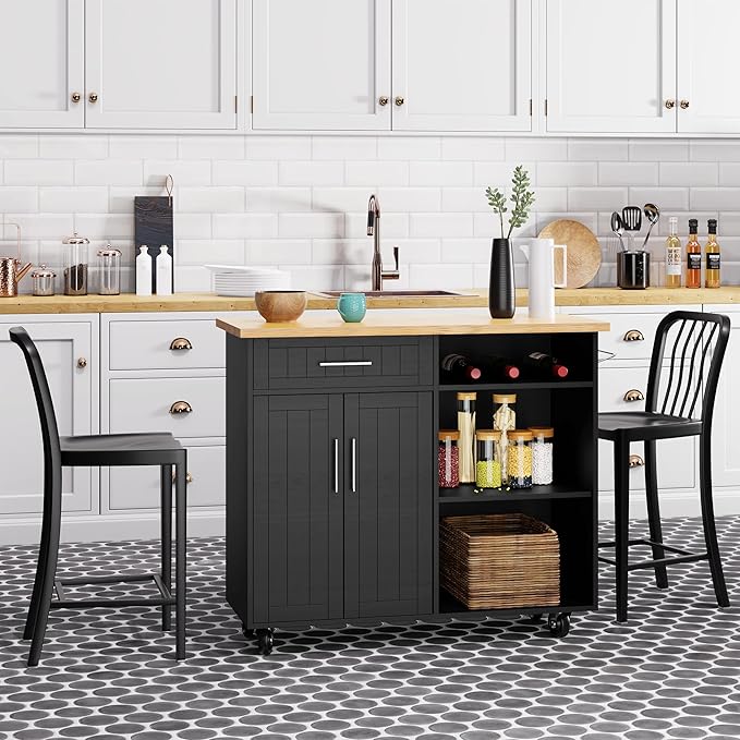 Shintenchi Kitchen Island Cart - Image 7