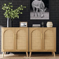 Rovaurx Set of 2 Rattan Storage Cabinet by Rovaurx