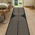 Lahome Modern Rainbow Kitchen Runner Rug, 2x8 Easy Jute Rug Runners by Lahome