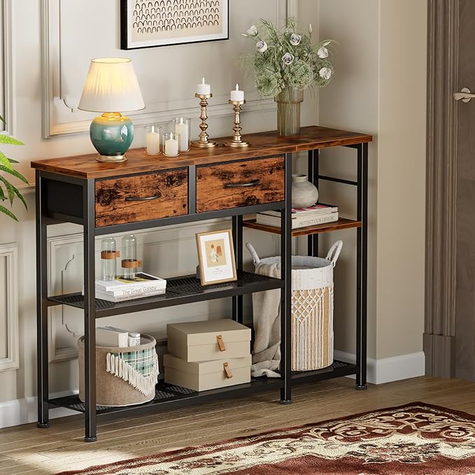 Furnulem Entryway Table 44'' Sofa Console Table - Image 2
