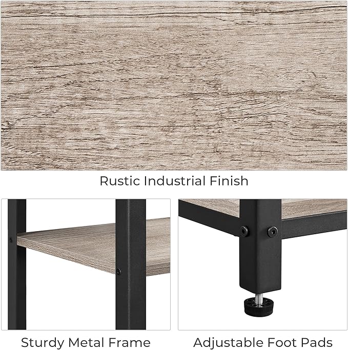Yaheetech 30 in Tall End Table, 3-Tier - Image 7