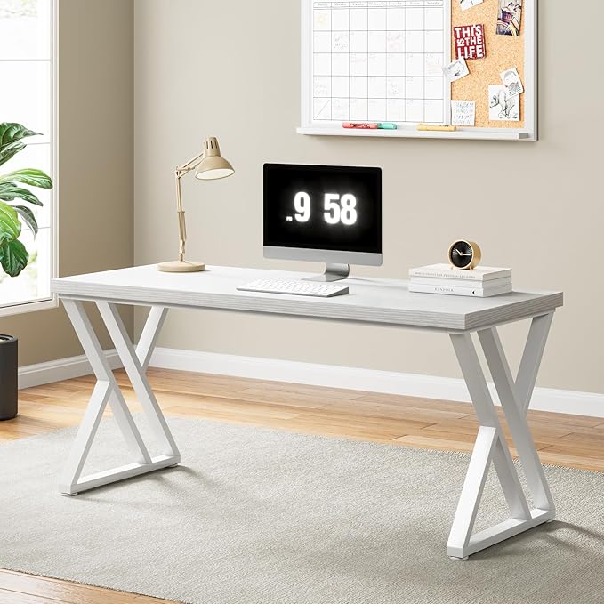 Tribesigns Writing Computer Desk, 55 inch Heavy Duty Study Desk - Image 5