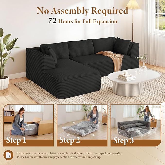 Vesgantti 106" Boneless Couch - Image 4
