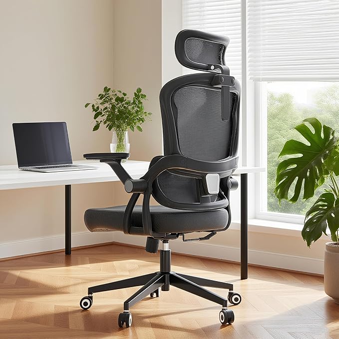 Big and Tall Ergonomic Office Chair - 400LB Comfy Desk Chairs by LaoJawBow