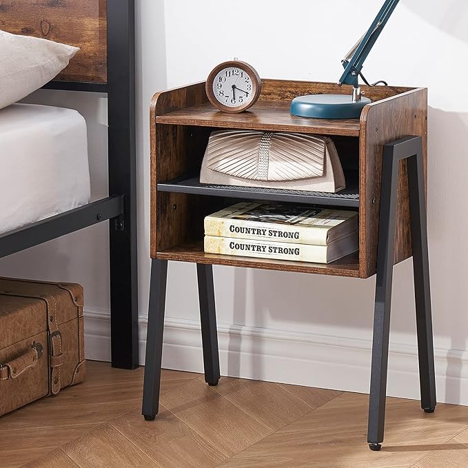 VECELO Stackable Nightstand, End Table Side Table - Image 2