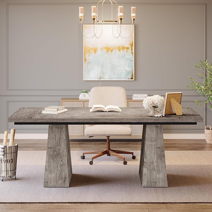Tribesigns 63-Inch Executive Desk, Large Office Computer Desk - Image 3