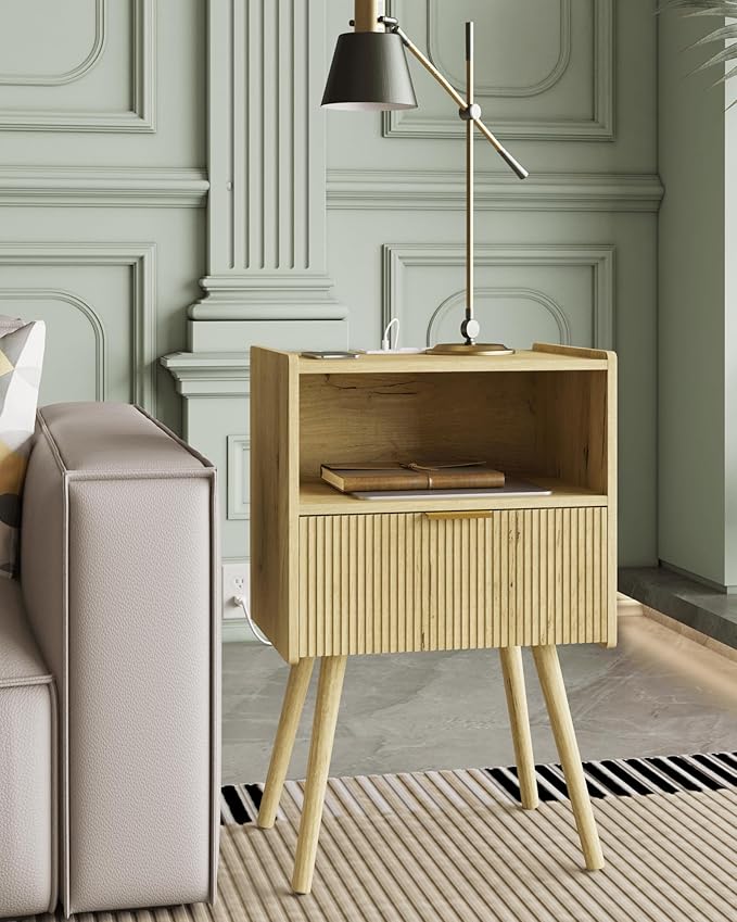 Nightstand, Modern Bedside Table - Image 5