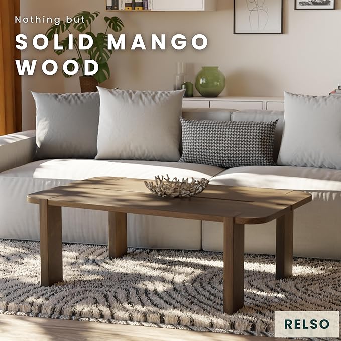 Mocha Coffee Table – Handcrafted Mango Wood Table - Image 3