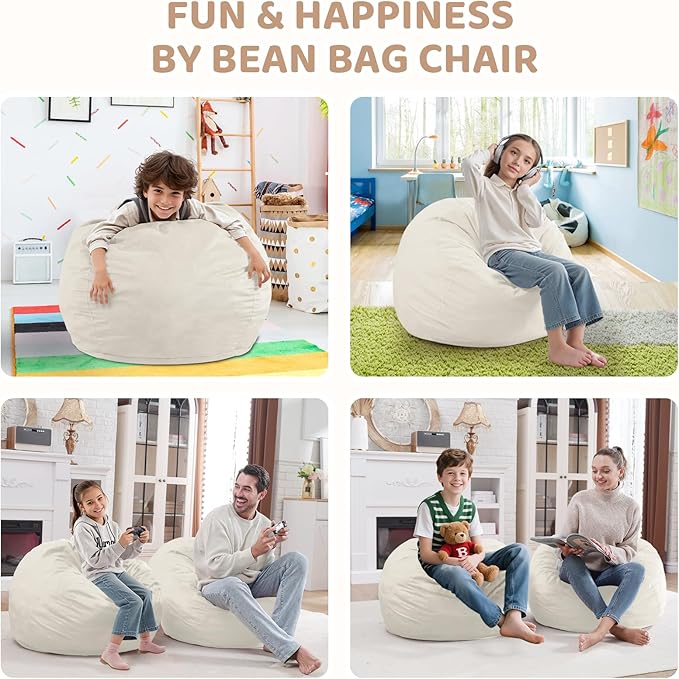 2FT Bean Bag Chair, Comfy Bean Bag Chairs - Image 3