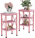 VECELO Modern Nightstands X-Design Side End Table Night Stand by VECELO