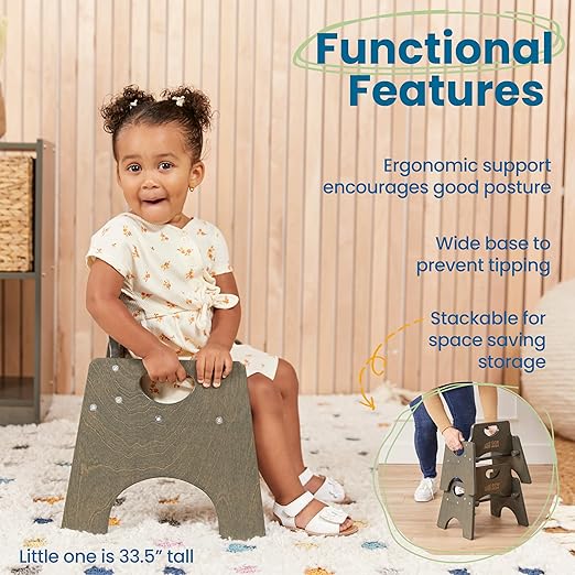 ECR4Kids Stackable Wooden Toddler Chair, Kids Furniture - Image 5