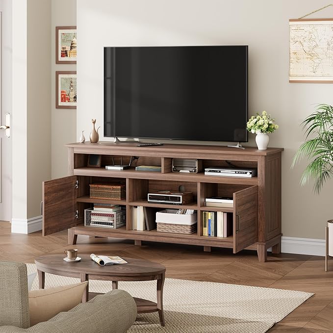 GarveeHome TV Stand for 63 in, Entertainment Center - Image 5