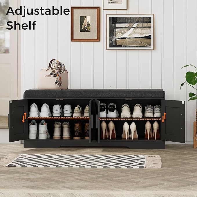 2-Tier Storage Bench, Shoe Bench - Image 6