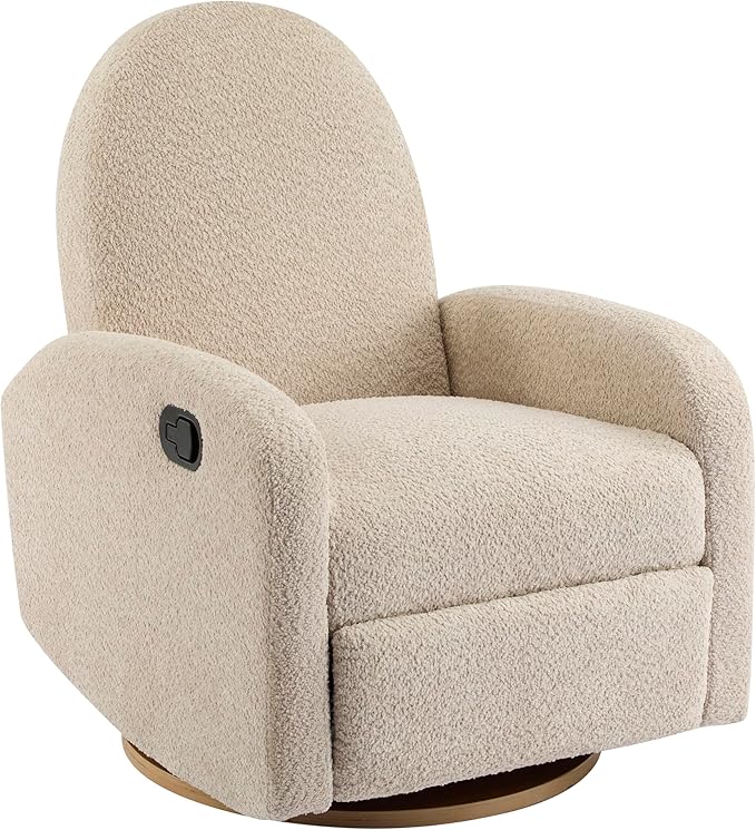 Christopher Knight Home Sidney Fabric Upholstered 360° Swivel Chair, Boucle - Image 5