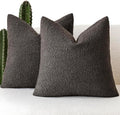 Foindtower Set of 2, Decorative Textured Boucle Throw Pillow Covers Accent by Foindtower