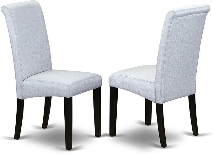 East West Furniture LGBA9-BLK-05 9 Piece Dining Room Furniture Set Includes a - Image 6