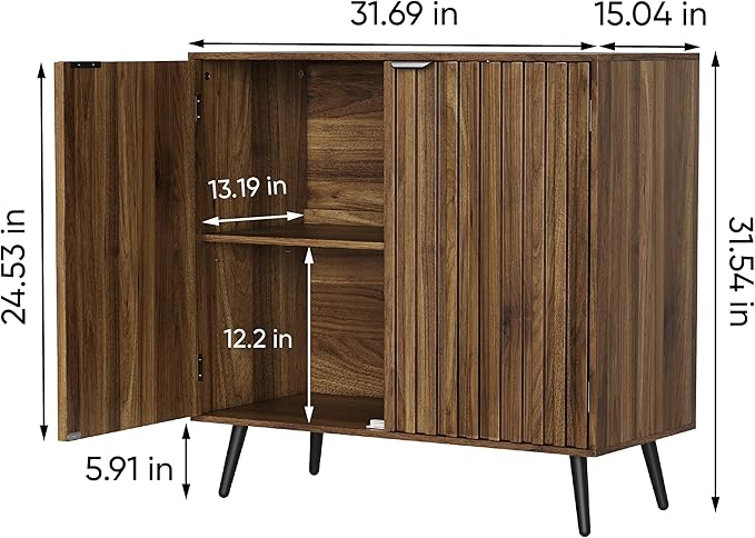 Semiocthome Walnut Buffet Cabinet - Image 2