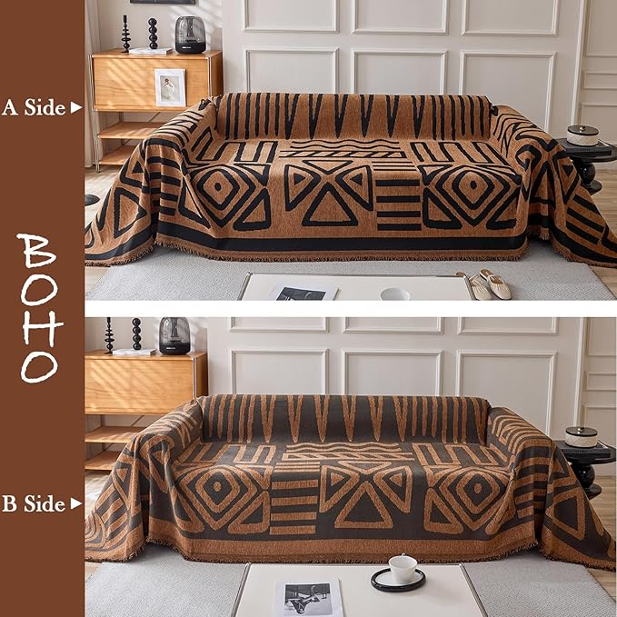 HANDONTIME Boho Geometric Couch Covers - Image 2