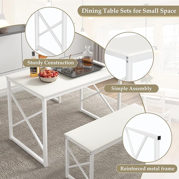 VECELO Kitchen Dining Table Set - Image 6