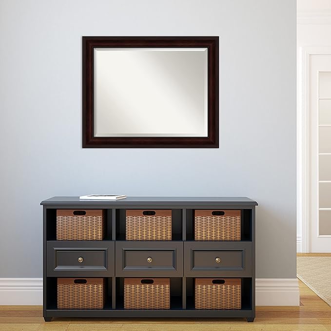 Amanti Art Brown Bathroom Mirror - Image 5