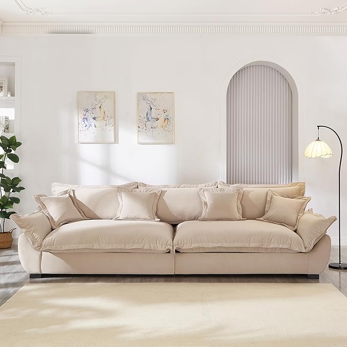 126 Inch Sailing Design Modular Sectional Cloud Sofa by FAVSH