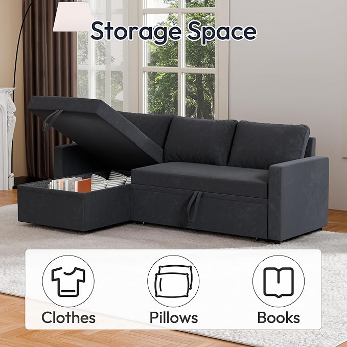 Sleeper Sofa Bed, Modular Sectional Couch - Image 4