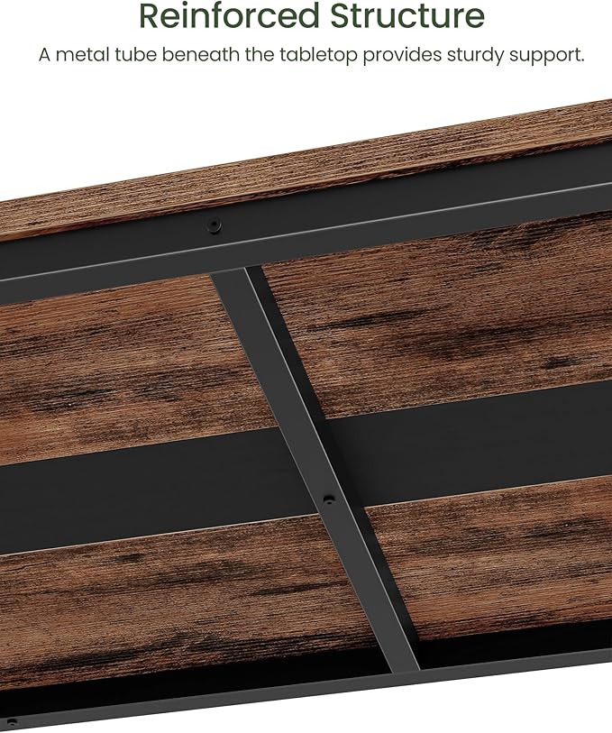 47.2'' Dining Table, Rectangle Color-Blocked Kitchen Dinner Table, - Image 7