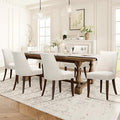 COLAMY Upholstered Dining Chairs Set of 6, Mid Century Modern Kitchen Chairs by COLAMYINC