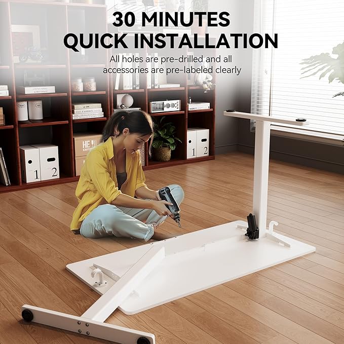 Electric Standing Desk Adjustable Height 40"x24" Stand Up Desk - Image 9