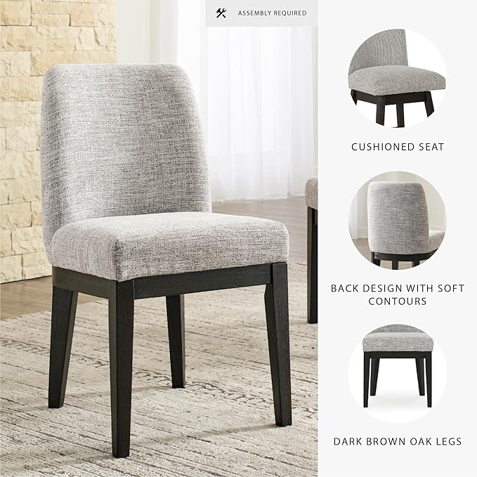 Signature Design by Ashley Burkhaus Traditional Upholstered Dining Chair - Image 4